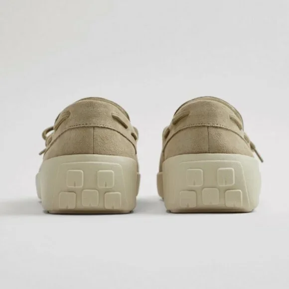 Zara Suede Driving Loafer